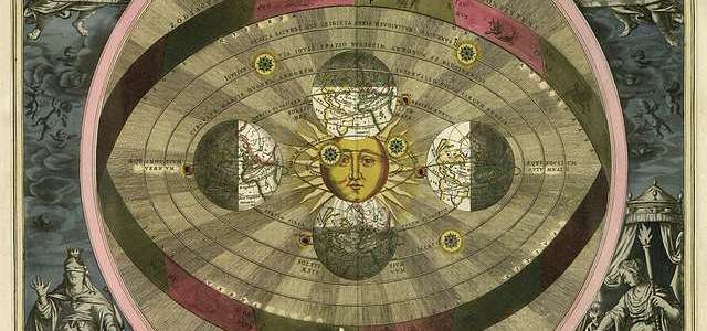 Scenographia Systematis Copernicani by Andreas Cellarius, 1708